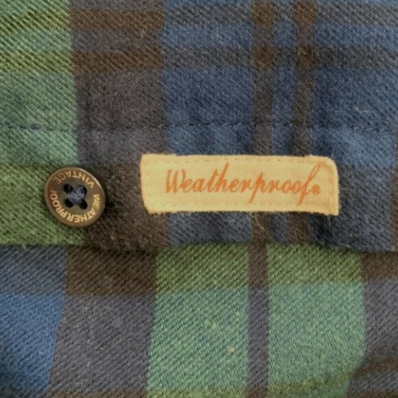 Weatherproof Vintage Comfort Stretch Plaid Flannel Button-Down Shirt M #332G - Picture 12 of 16